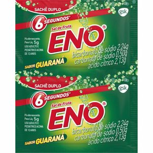 Sal de Fruta ENO Guaraná Efervescente 2 sachês 5g cada