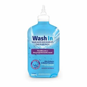 Wash In Fluidificante e Descongestonante Nasal 0,9% 200ml