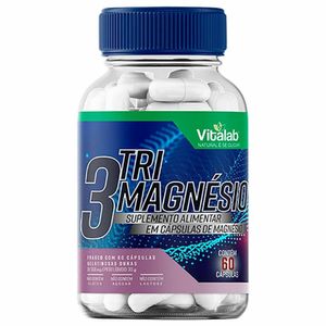 Tri-Magnésio Vitalab 208mg 60 Cápsulas