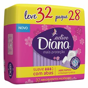 Absorvente Diana Abas 32 unidades