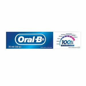 Kit 3x50g Creme Dental Oral-B 100% Menta Refrescante