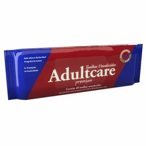 Toalhas Umedecidas Adultcare Premium c/40 Unidades