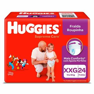 Fralda Huggies Roupinha Suprema Care XXG 24 unidades