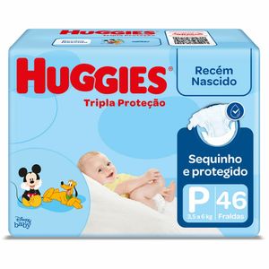 Fralda Huggies Tripla Proteção P 46 unidades