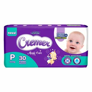 Fralda Cremer Magic Care Jumbo P 30 unidades