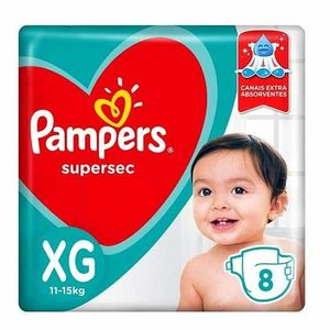 Fralda Pampers Supersec XG 8 unidades