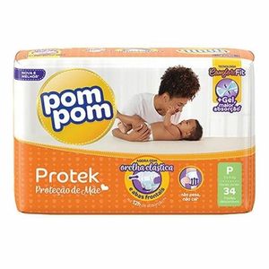 Fralda Pom Pom Protect Baby Economica P 33 Unidades