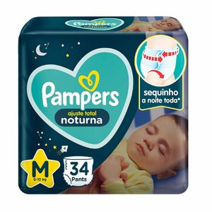 Fralda Pampers Pants Noturna M com 34 Unidades