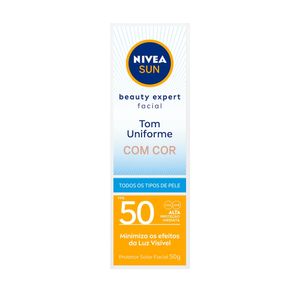 Protetor Solar Nivea Sun Facial Beauty Expert Cor FPS50 50g