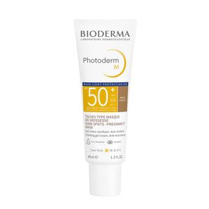 BIODERMA Photoderm M FPS 50+ Pele Morena Mais - Proteção Solar com Cor + Ação Clareadora 40ml
