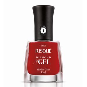 Risqué Esmalte Cremoso Diamond Gel 9,5ml - Vermelho Cereja