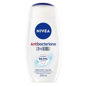 NIVEA Sabonete Líquido Antibacteriano 3 em 1 250ml