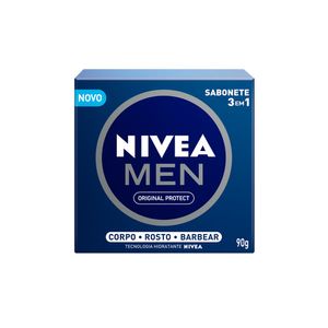 NIVEA Men Sabonete em Barra 3 em 1 Original Protect 90g