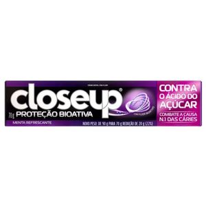 Creme Dental Close Up Prot Bioativa Contra Ácido Açúcar 70g