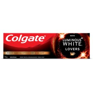 Creme Dental Colgate Luminous White Lovers Mancha de Café 70g