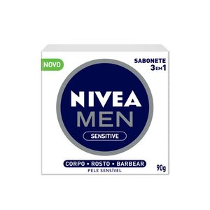 NIVEA Men Sabonete em Barra Sensitive 3 em 1 90g