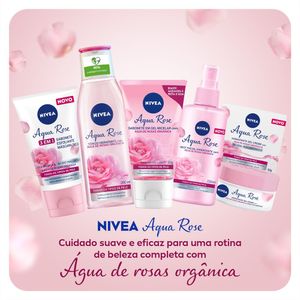 Nivea Aqua Rose 3 em 1 Sabonete Esfoliante Máscara Facial 150ml