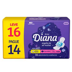 Absorvente Diana Noturno Suave Abas 16 unidades