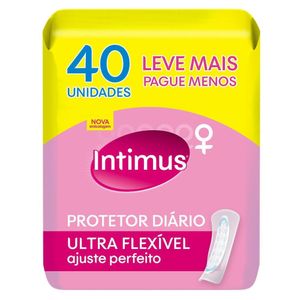 Protetor Diário Intimus Ultra Flexível s/Abas 40 unidades