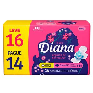 Absorvente Diana Suave Abas 16 unidades