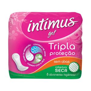 Absorvente Intimus Gel Tripla Proteção Cobert Seca 8un