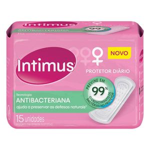 Protetor Diário Intimus Antibacteriana 15 unidades