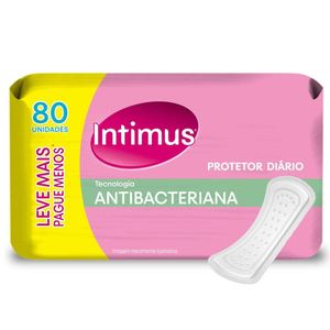 Protetor Diário Intimus Antibacteriana 80 unidades