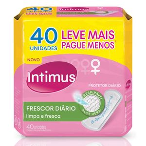 Protetor Diário Intimus Frescor Diário Perf s/Abas 40 unidades