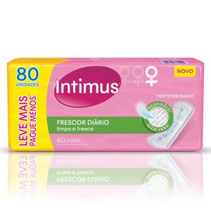 Protetor Diário Intimus Frescor Diário Perf s/Abas 80 unidades