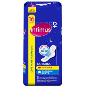 Absorvente Intimus Noturno Longo Suave Abas 16 unidades