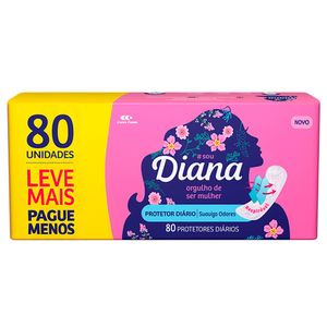 Protetor Diário Diana 80 unidades
