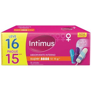 Absorvente Interno Intimus Super 16 unidades