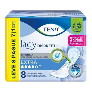 Absorvente Tena Lady Discreet Extra 8 unidades