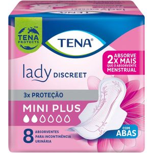 Absorvente Tena Lady Discreet Mini Plus 8 unidades