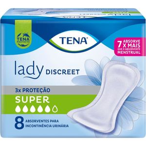 Absorvente Tena Lady Discreet Super 8 unidades