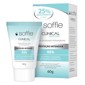 Soffie Clinical Clean Fresh Desodorante Creme 48h 60g