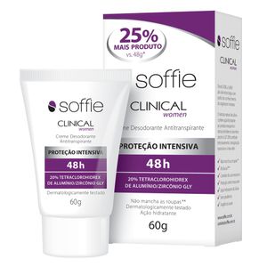 Soffie Clinical Desodorante Antitransp Creme Women 48h 60g