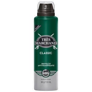 Très Marchand Desodorante Aerossol Masculino 150ml - Classic