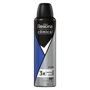 Desodorante Aerossol Rexona Men Clinical Clean 150ml