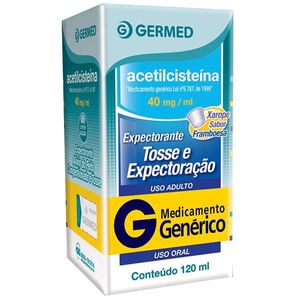 Acetilcisteina Xarope Adulto 40mg/ml 120ml Genérico Germed