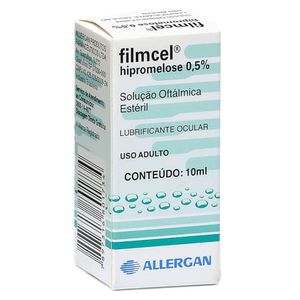 Filmcel Solução Oftálmica Lubrificante Ocular 0,5% 10ml