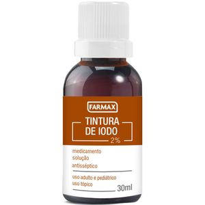 Tintura de Iodo Antisséptico 2% Farmax 30ml