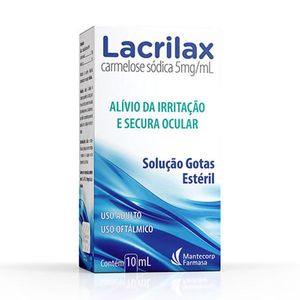 Lacrilax Solução Oftálmica Colírio 5mg/ml 10ml