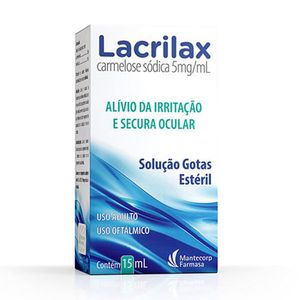 Lacrilax Solução Oftálmica Colírio 5mg/ml 15ml