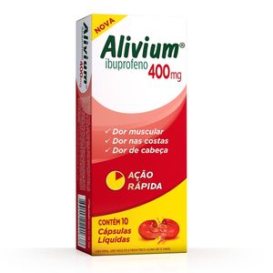 Alivium 400mg 10 Cápsulas Líquidas