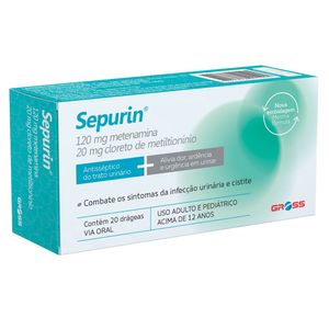 Sepurin 120mg/20mg 20 Drágeas