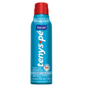 Talco Tenys Pé Baruel Jato Seco Menta Fresh 150ml