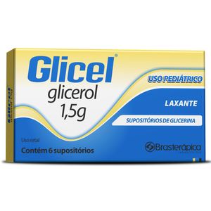 Glicel Pediátrico 1,5g 6 Supositórios