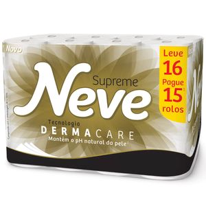 Papel Higiênico Folha Tripla Neutro Neve Supreme 16 Rolos