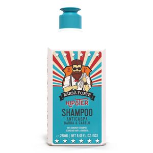 Barba Forte Hipster Shampoo Anticaspa Barba e e Cabelo 250ml